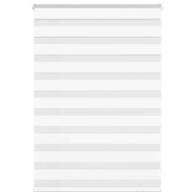 Vidaxl zebra blind 100x100 cm stofbreedte 95,9 cm polyester wit