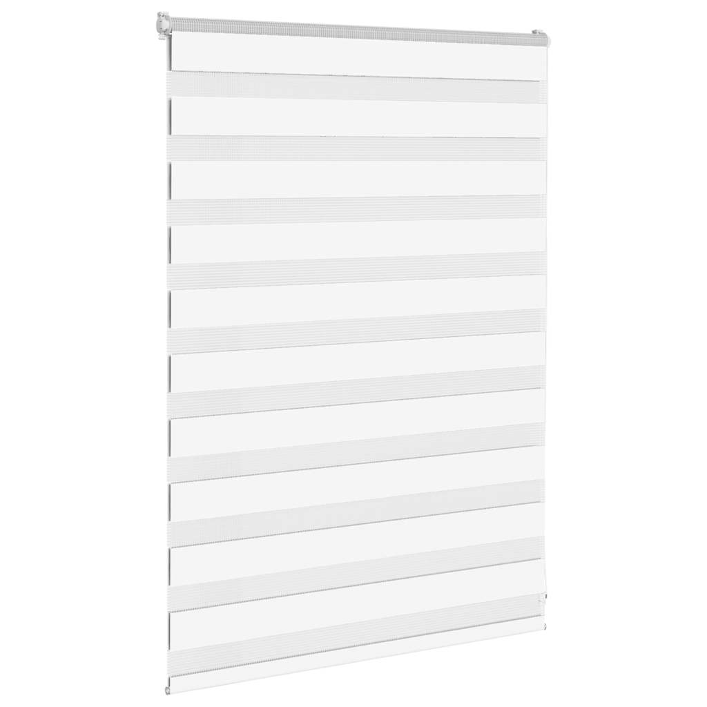 Vidaxl zebra blind 105x100 cm stofbreedte 100,9 cm polyester wit