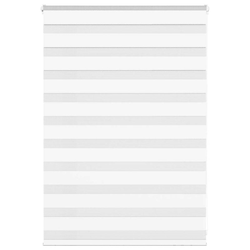 Vidaxl zebra blind 110x100 cm stofbreedte 105,9 cm polyester wit