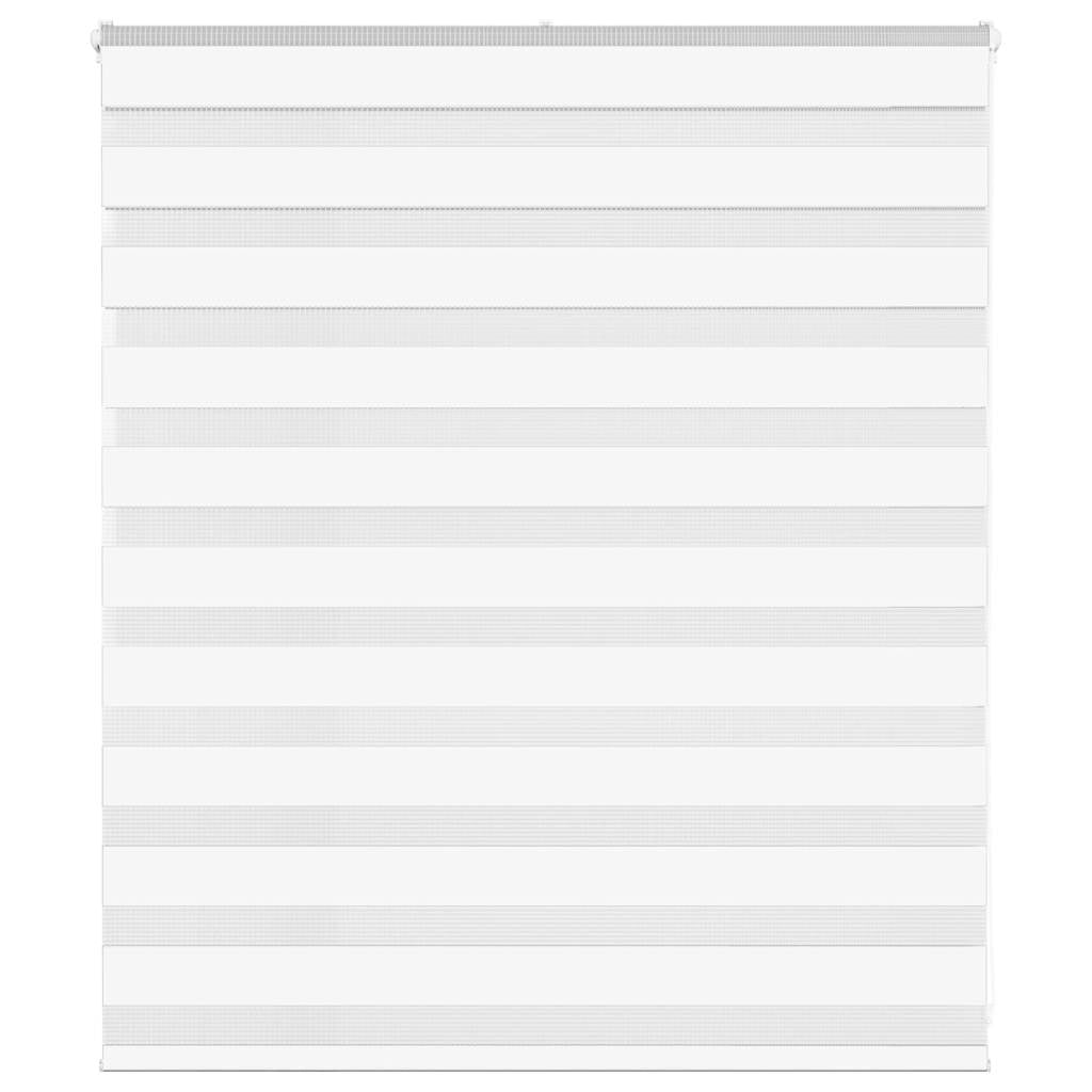 Vidaxl zebra blind 130x100 cm stofbreedte 125,9 cm polyester wit