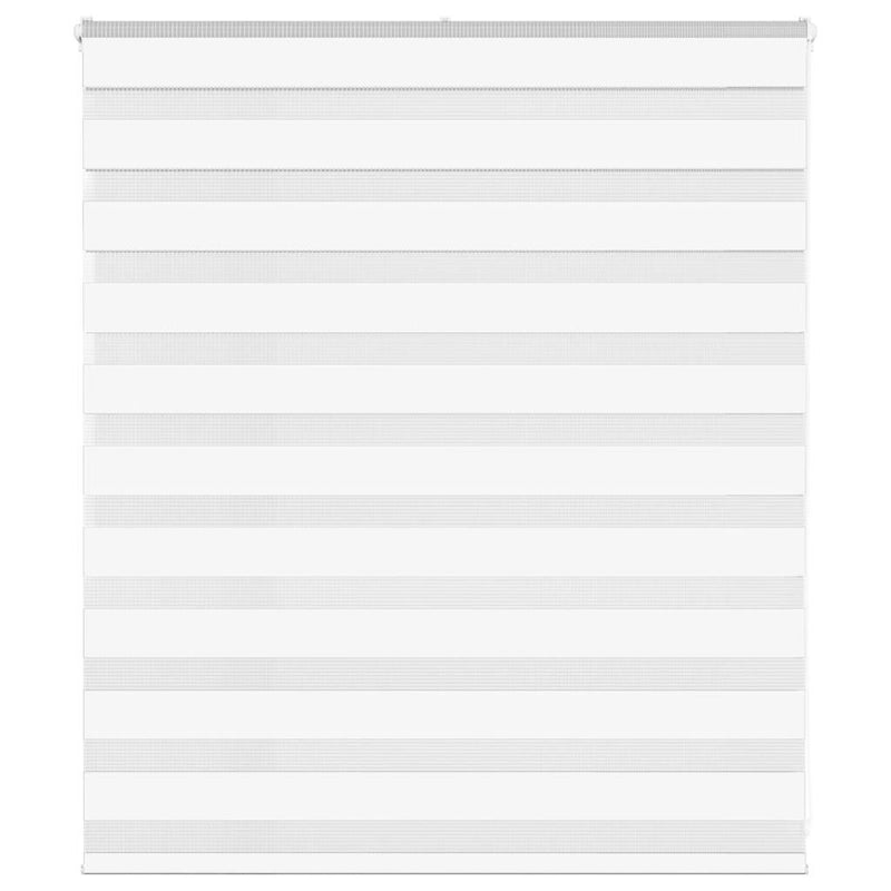 Vidaxl zebra blind 135x100 cm stofbreedte 130,9 cm polyester wit