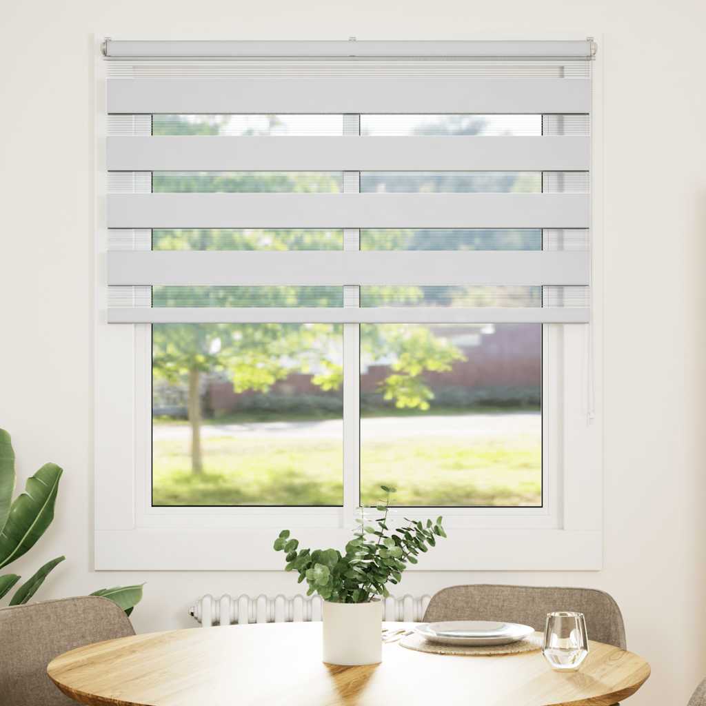 Vidaxl zebra blind 135x100 cm stofbreedte 130,9 cm polyester wit