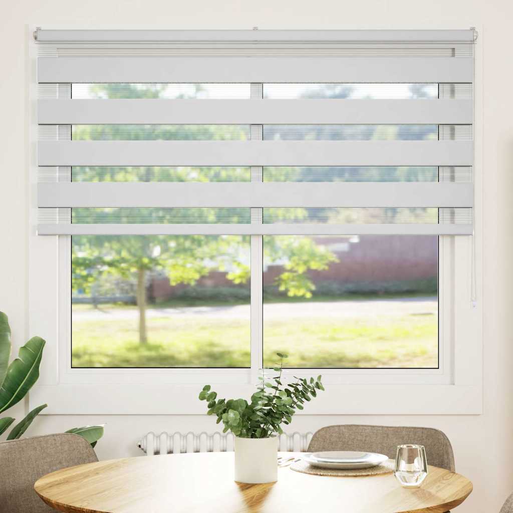 Vidaxl zebra blind 160x100 cm stofbreedte 155,9 cm polyester wit