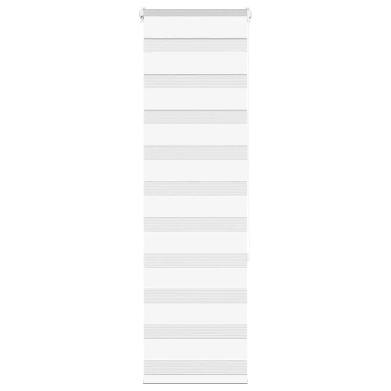 Vidaxl zebra rolgordijn 45x150 cm stofbreedte 40,9 cm polyester wit