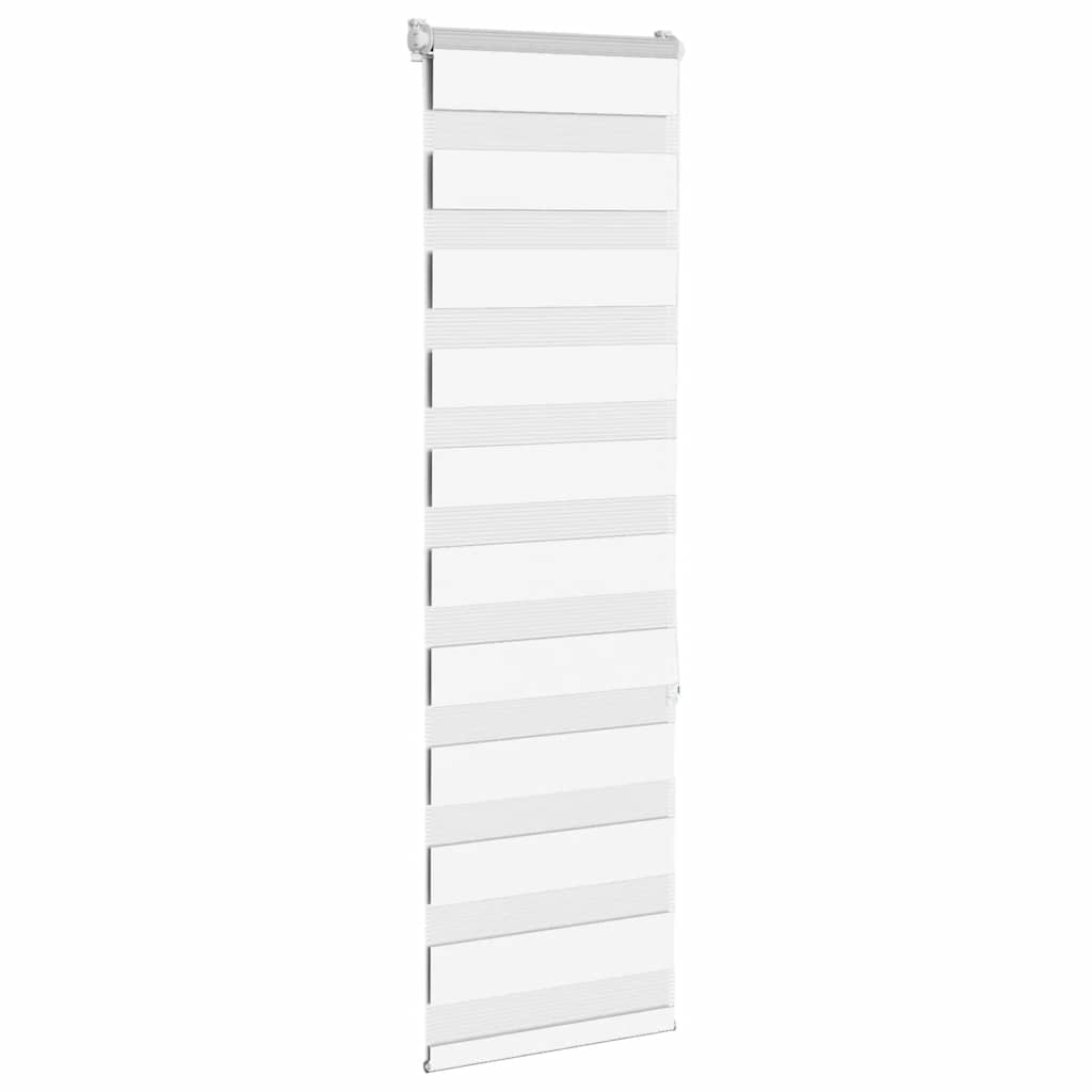 Vidaxl zebra rolgordijn 45x150 cm stofbreedte 40,9 cm polyester wit