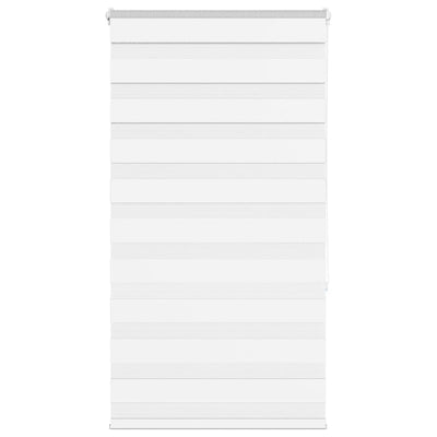 Vidaxl zebra rolgordijn 75x150 cm stofbreedte 70,9 cm polyester wit