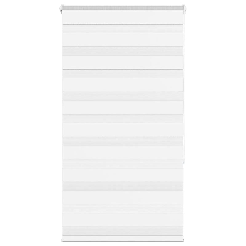 Vidaxl zebra rolgordijn 75x150 cm stofbreedte 70,9 cm polyester wit