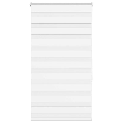 Vidaxl zebra rolgordijn 80x150 cm stofbreedte 75,9 cm polyester wit