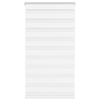 Vidaxl zebra rolgordijn 85x150 cm stofbreedte 80,9 cm polyester wit