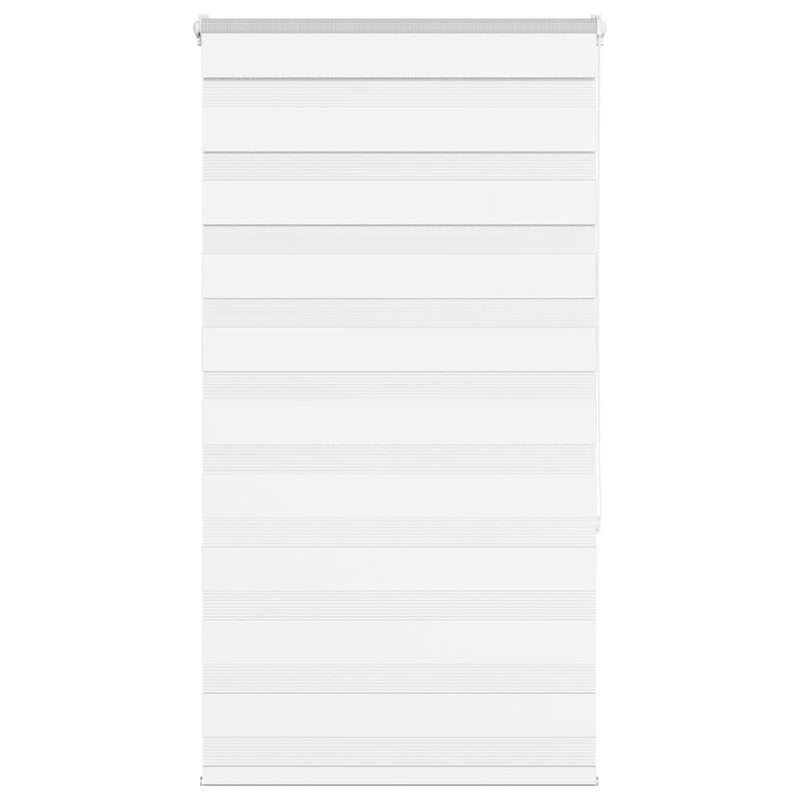 Vidaxl zebra rolgordijn 85x150 cm stofbreedte 80,9 cm polyester wit