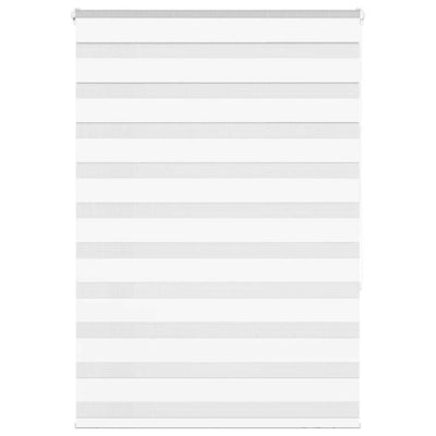 Vidaxl zebra rolgordijn 105x150 cm stofbreedte 100,9cm polyester wit
