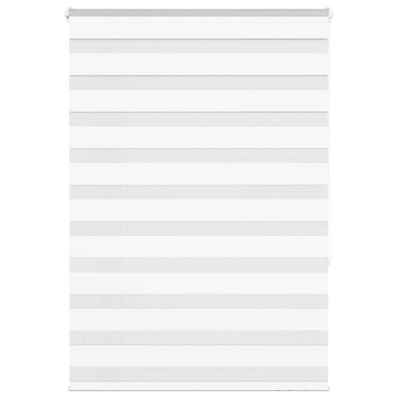 Vidaxl zebra rolgordijn 105x150 cm stofbreedte 100,9cm polyester wit