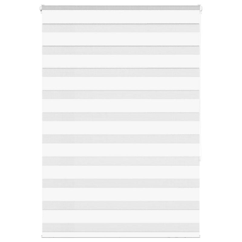 Vidaxl zebra rolgordijn 110x150 cm stofbreedte 105,9cm polyester wit