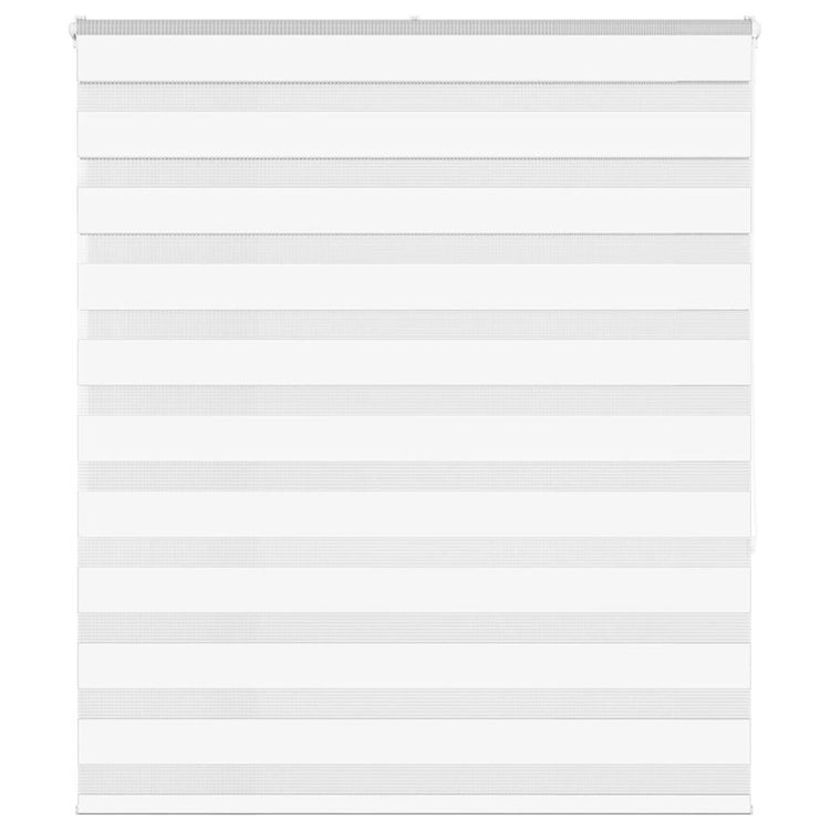Vidaxl zebra rolgordijn 120x150 cm stofbreedte 115,9cm polyester wit
