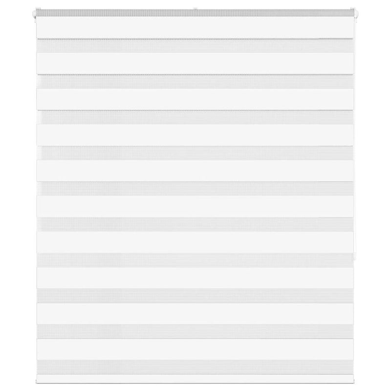 Vidaxl zebra rolgordijn 120x150 cm stofbreedte 115,9cm polyester wit