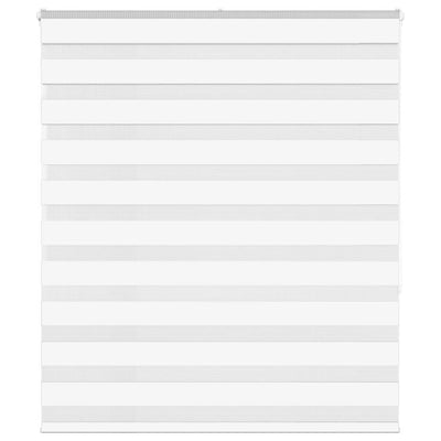 Vidaxl zebra rolgordijn 120x150 cm stofbreedte 115,9cm polyester wit