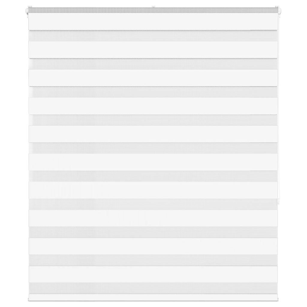 Vidaxl zebra rolgordijn 135x150 cm stofbreedte 130,9cm polyester wit