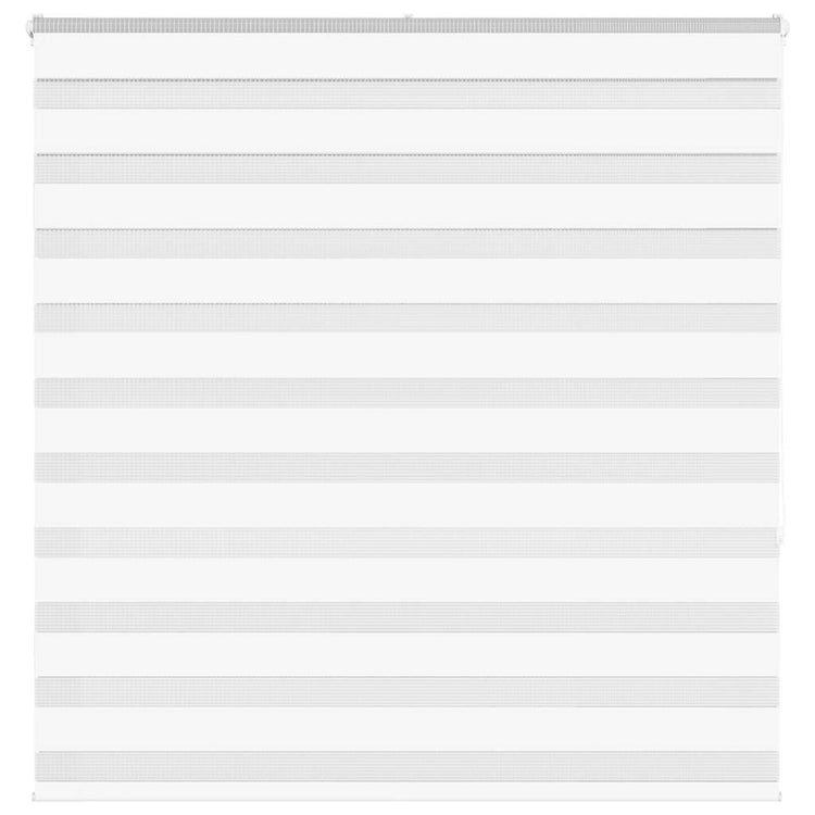 Vidaxl zebra rolgordijn 145x150 cm stofbreedte 140,9cm polyester wit