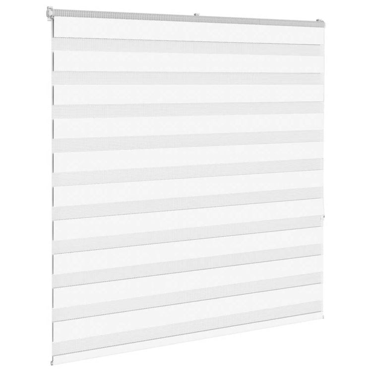 Vidaxl zebra rolgordijn 150x150 cm stofbreedte 145,9cm polyester wit