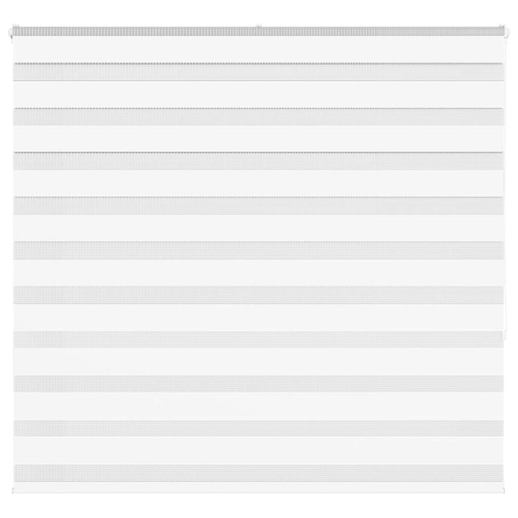 Vidaxl zebra rolgordijn 155x150 cm stofbreedte 150,9cm polyester wit