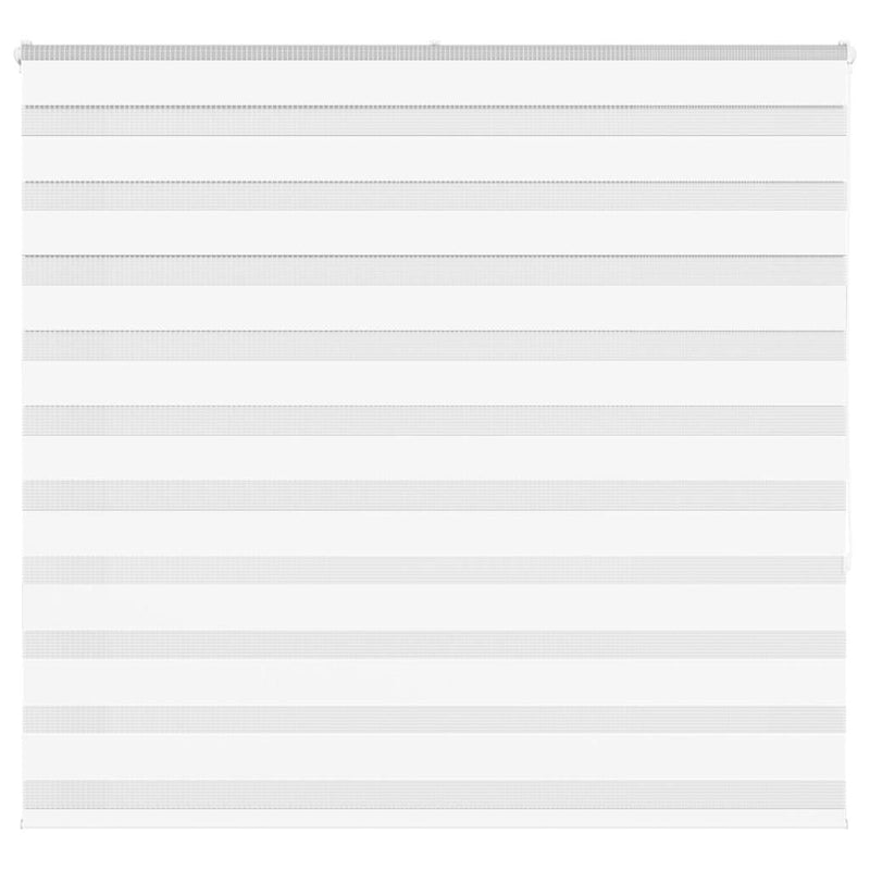 Vidaxl zebra rolgordijn 155x150 cm stofbreedte 150,9cm polyester wit