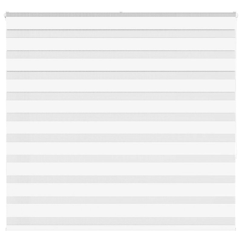 Vidaxl zebra rolgordijn 165x150 cm stofbreedte 160,9cm polyester wit