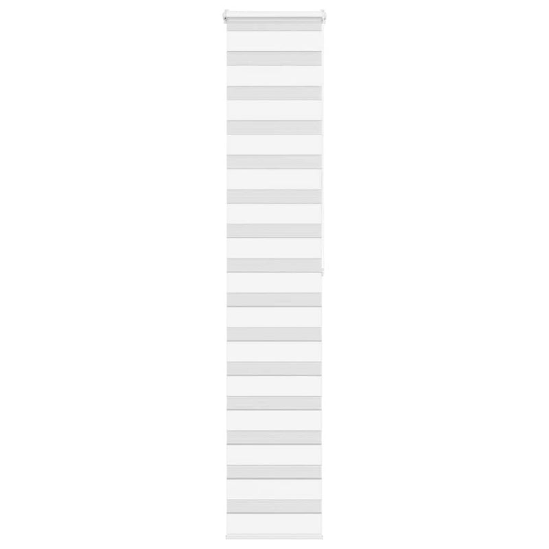 Vidaxl zebra rolgordijn 50x200 cm stofbreedte 45,9cm polyester wit
