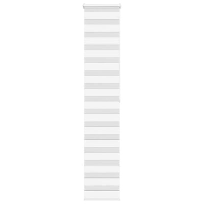 Vidaxl zebra rolgordijn 50x200 cm stofbreedte 45,9cm polyester wit