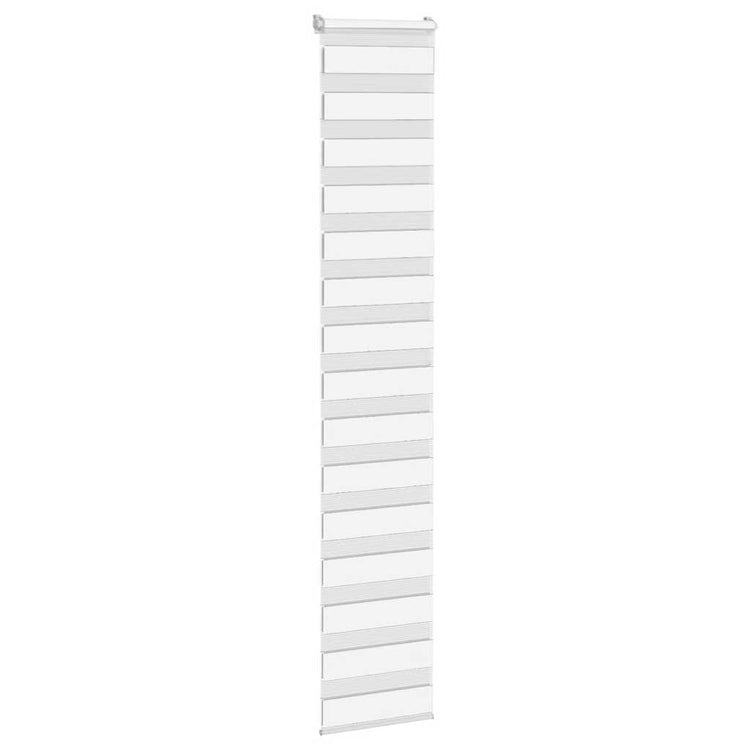 Vidaxl zebra rolgordijn 50x200 cm stofbreedte 45,9cm polyester wit