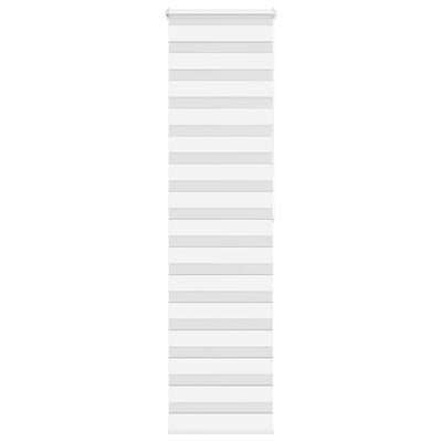 Vidaxl zebra rolgordijn 55x200 cm stofbreedte 50,9 cm polyester wit