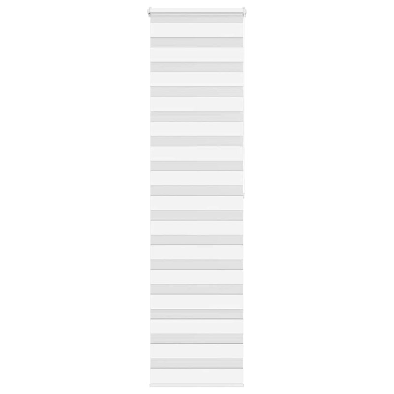 Vidaxl zebra rolgordijn 55x200 cm stofbreedte 50,9 cm polyester wit