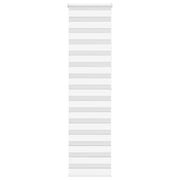 Vidaxl zebra rolgordijn 65x200 cm stofbreedte 60,9 cm polyester wit - afbeelding 1