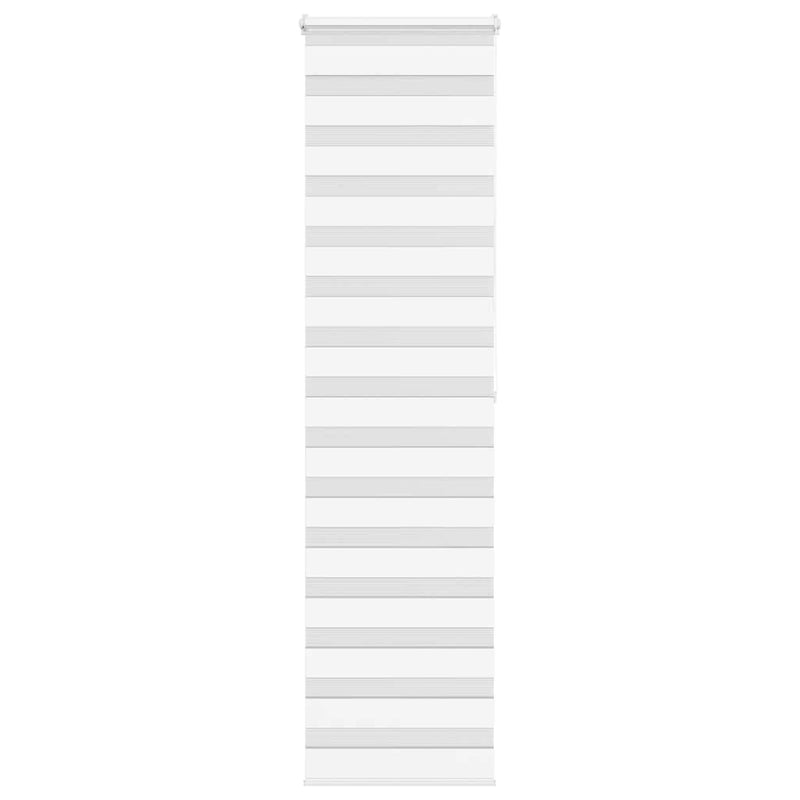 Vidaxl zebra rolgordijn 65x200 cm stofbreedte 60,9 cm polyester wit