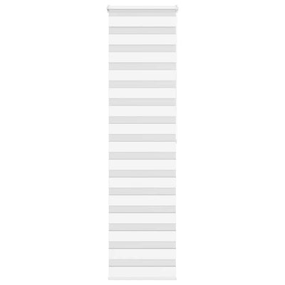 Vidaxl zebra rolgordijn 65x200 cm stofbreedte 60,9 cm polyester wit