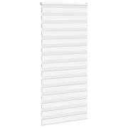 Vidaxl zebra rolgordijn 95x200 cm stofbreedte 90,9 cm polyester wit - afbeelding 3