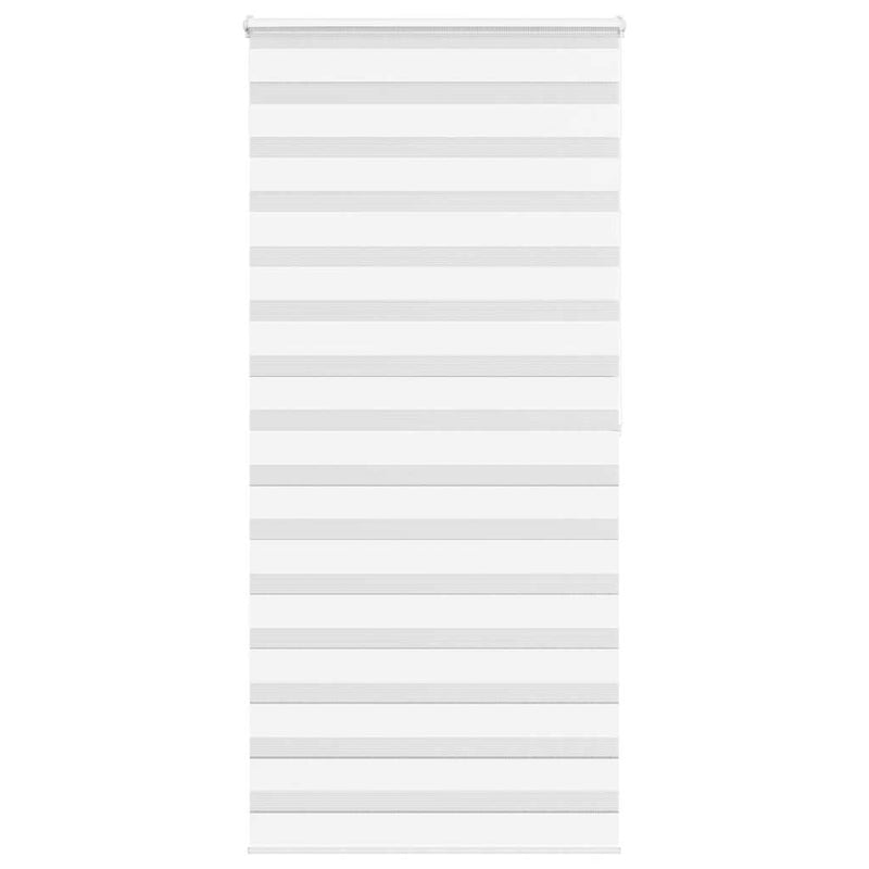 Vidaxl zebra rolgordijn 105x200 cm stofbreedte 100,9cm polyester wit