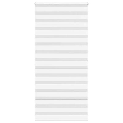 Vidaxl zebra rolgordijn 105x200 cm stofbreedte 100,9cm polyester wit