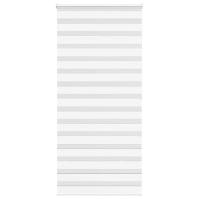Vidaxl zebra rolgordijn 110x200 cm stofbreedte 105,9cm polyester wit