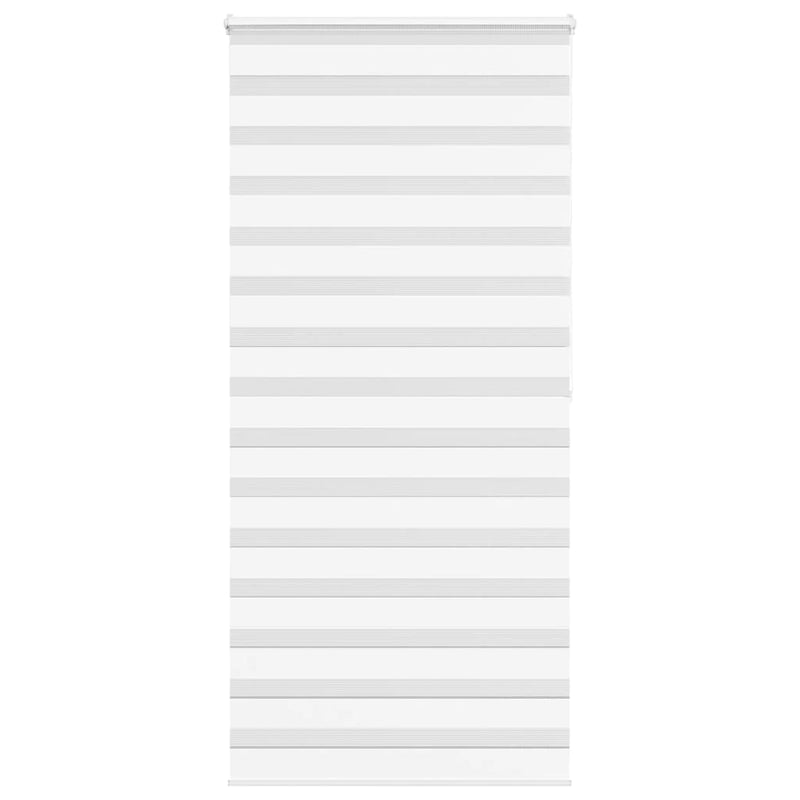 Vidaxl zebra rolgordijn 115x200 cm stofbreedte 110,9cm polyester wit