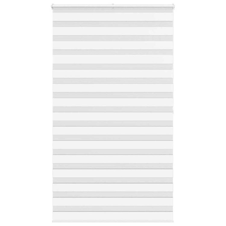 Vidaxl zebra rolgordijn 120x200 cm stofbreedte 115,9cm polyester wit