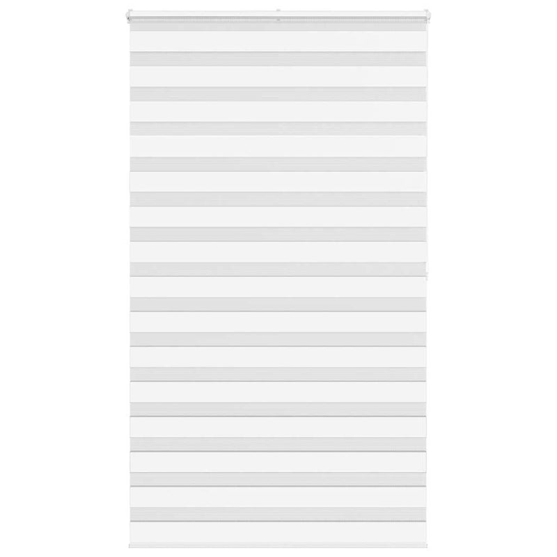Vidaxl zebra rolgordijn 125x200 cm stofbreedte 120,9cm polyester wit