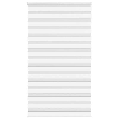 Vidaxl zebra rolgordijn 125x200 cm stofbreedte 120,9cm polyester wit