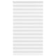 Vidaxl zebra rolgordijn 130x200 cm stofbreedte 125,9cm polyester wit