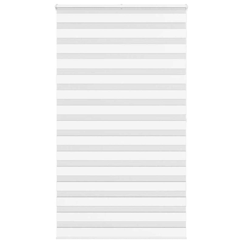 Vidaxl zebra rolgordijn 135x200 cm stofbreedte 130,9cm polyester wit