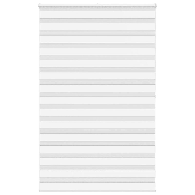 Vidaxl zebra rolgordijn 140x200 cm stofbreedte 135,9cm polyester wit