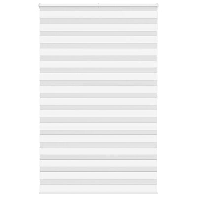 Vidaxl zebra rolgordijn 140x200 cm stofbreedte 135,9cm polyester wit
