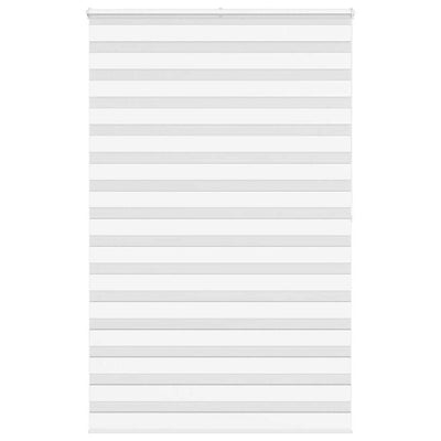 Vidaxl zebra rolgordijn 145x200 cm stofbreedte 140,9cm polyester wit