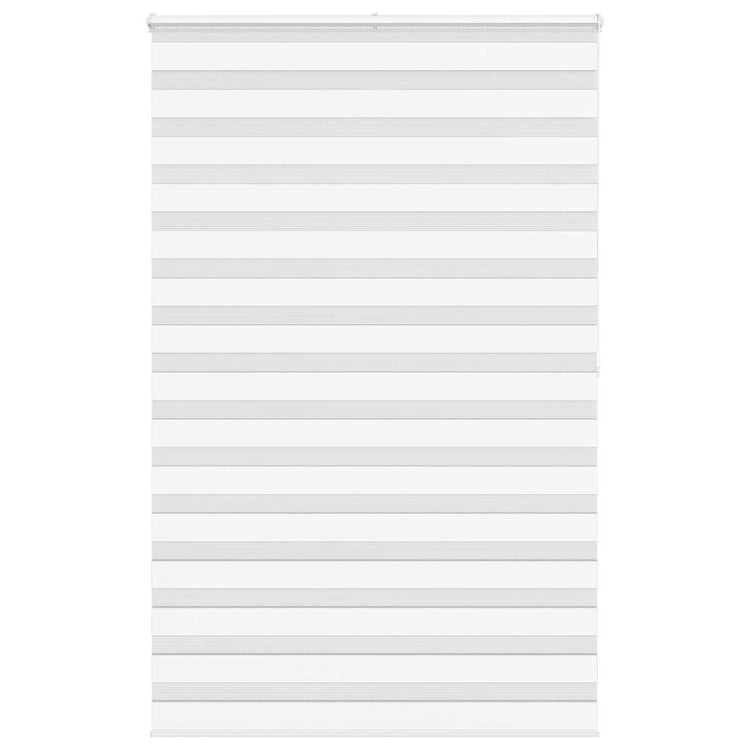 Vidaxl zebra rolgordijn 145x200 cm stofbreedte 140,9cm polyester wit