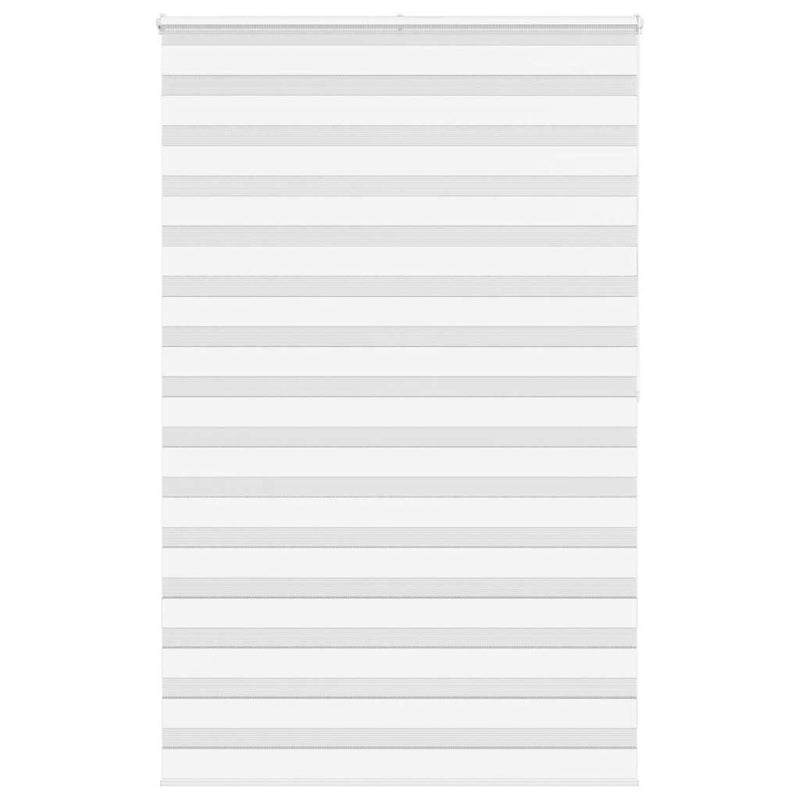 Vidaxl zebra rolgordijn 150x200 cm stofbreedte 145,9cm polyester wit
