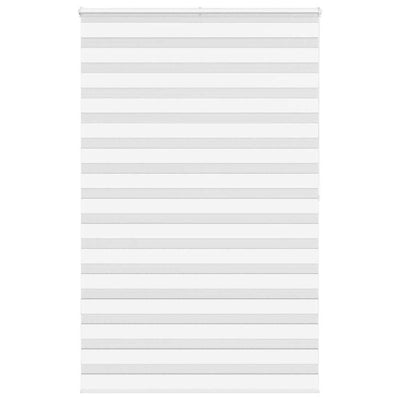 Vidaxl zebra rolgordijn 150x200 cm stofbreedte 145,9cm polyester wit